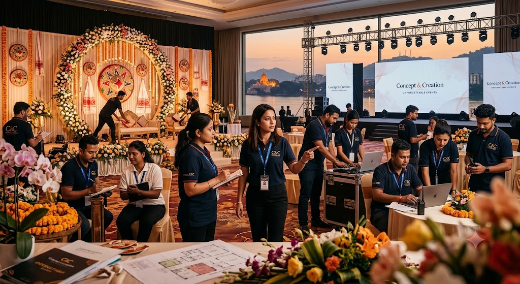 Concept and Creation event management team planning creative and unforgettable events in Guwahati